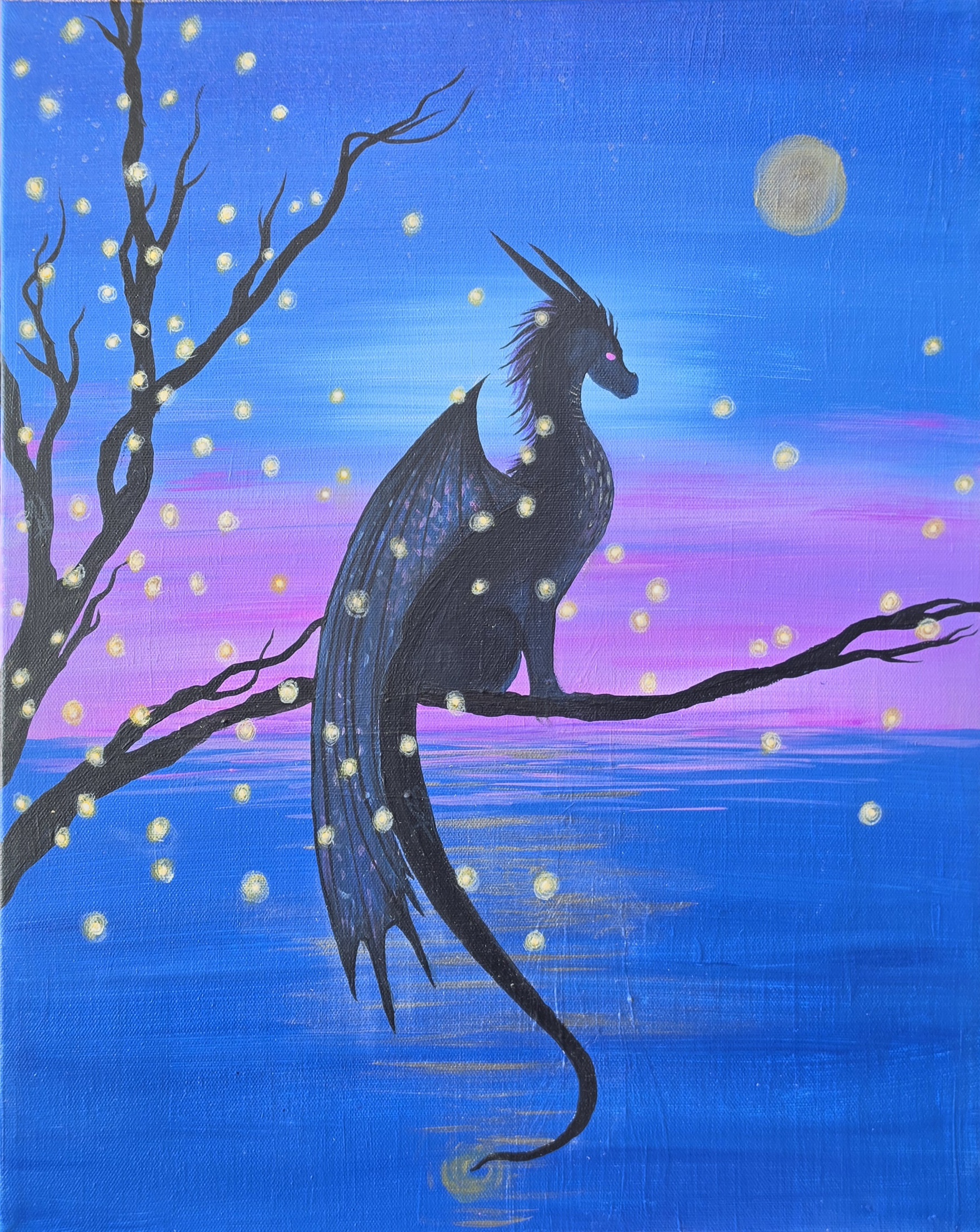 Firefly Dragon - Pinot's Palette Painting