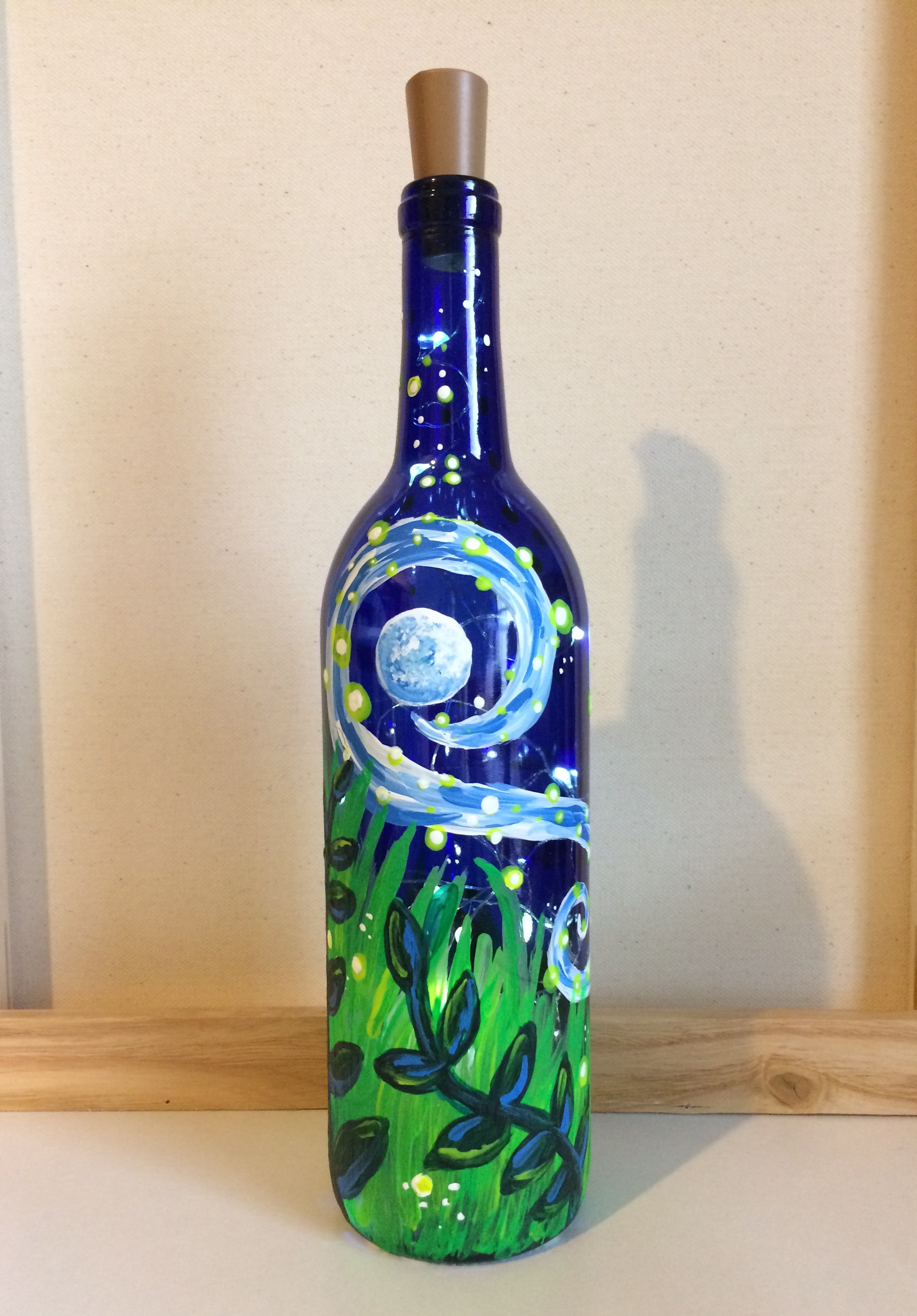 Firefly Wine Bottle Pinot S Palette Painting   Firefly Wine Bottle 