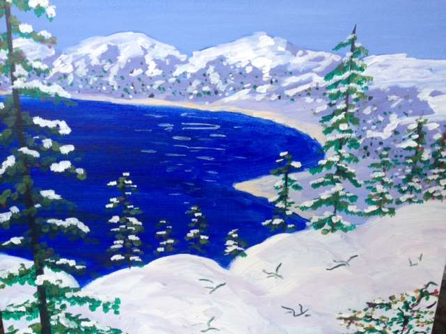 First Snow Lake Tahoe