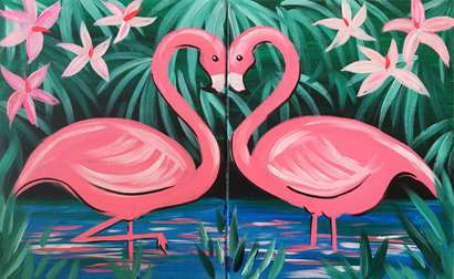 Flirty Flamingos