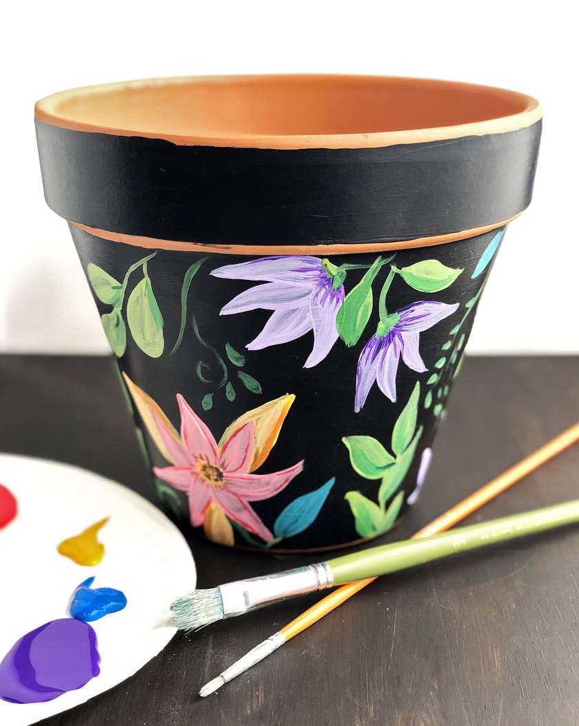 Floral Painted Flower Pot Sat May 04 3pm At Princeton