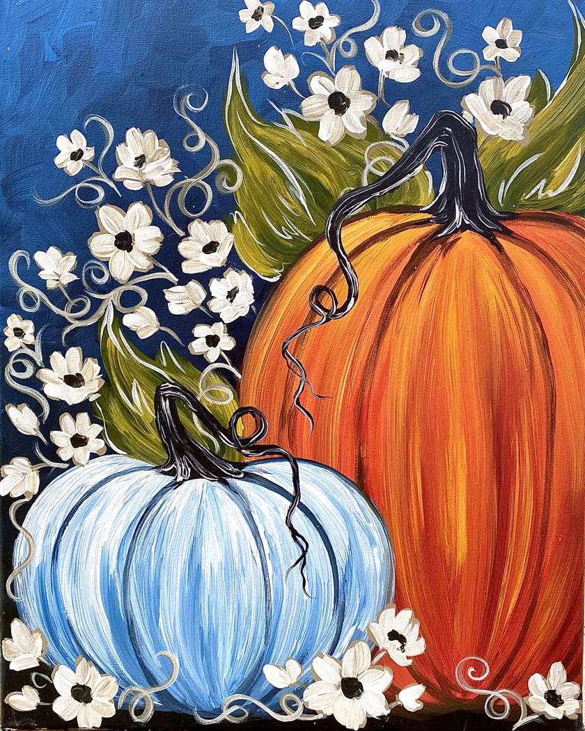 Flowers and Pumpkins
