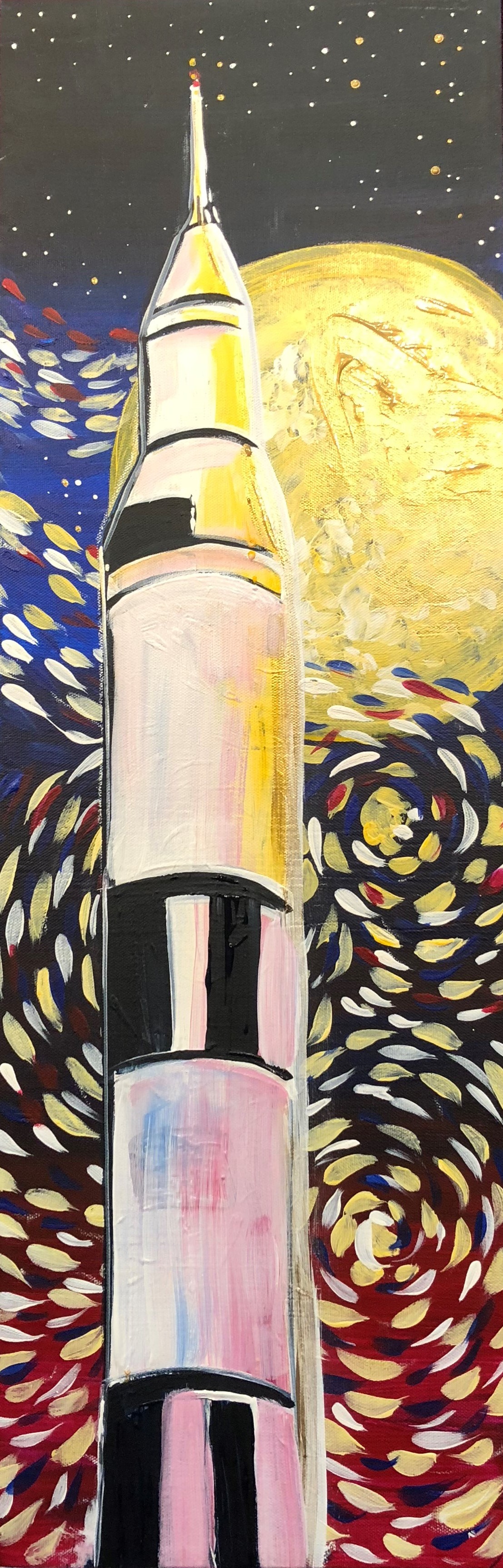 Fly Me To The Moon - Pinot's Palette Painting