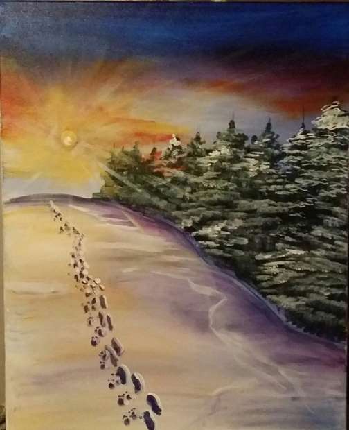 Footprints in the Snow