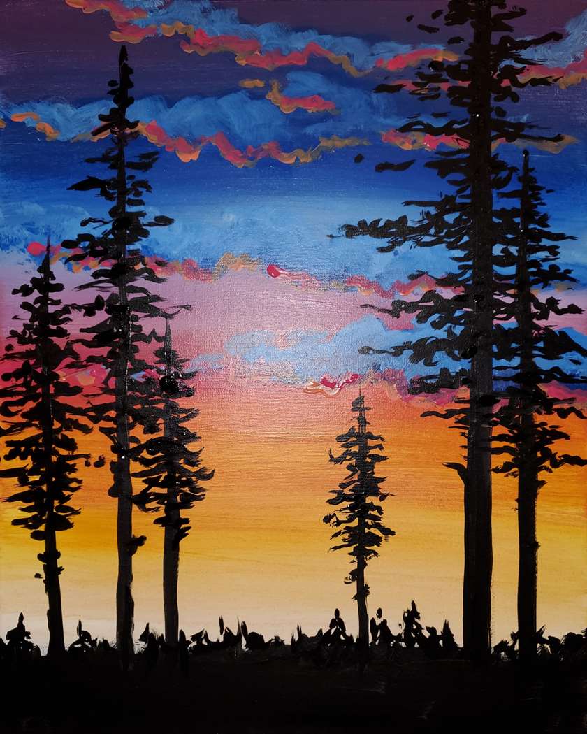 Forest at Sunset