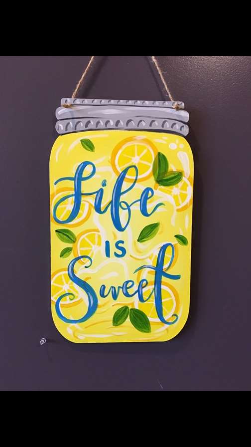Fresh Squeezed Mason Jar Door Hanger