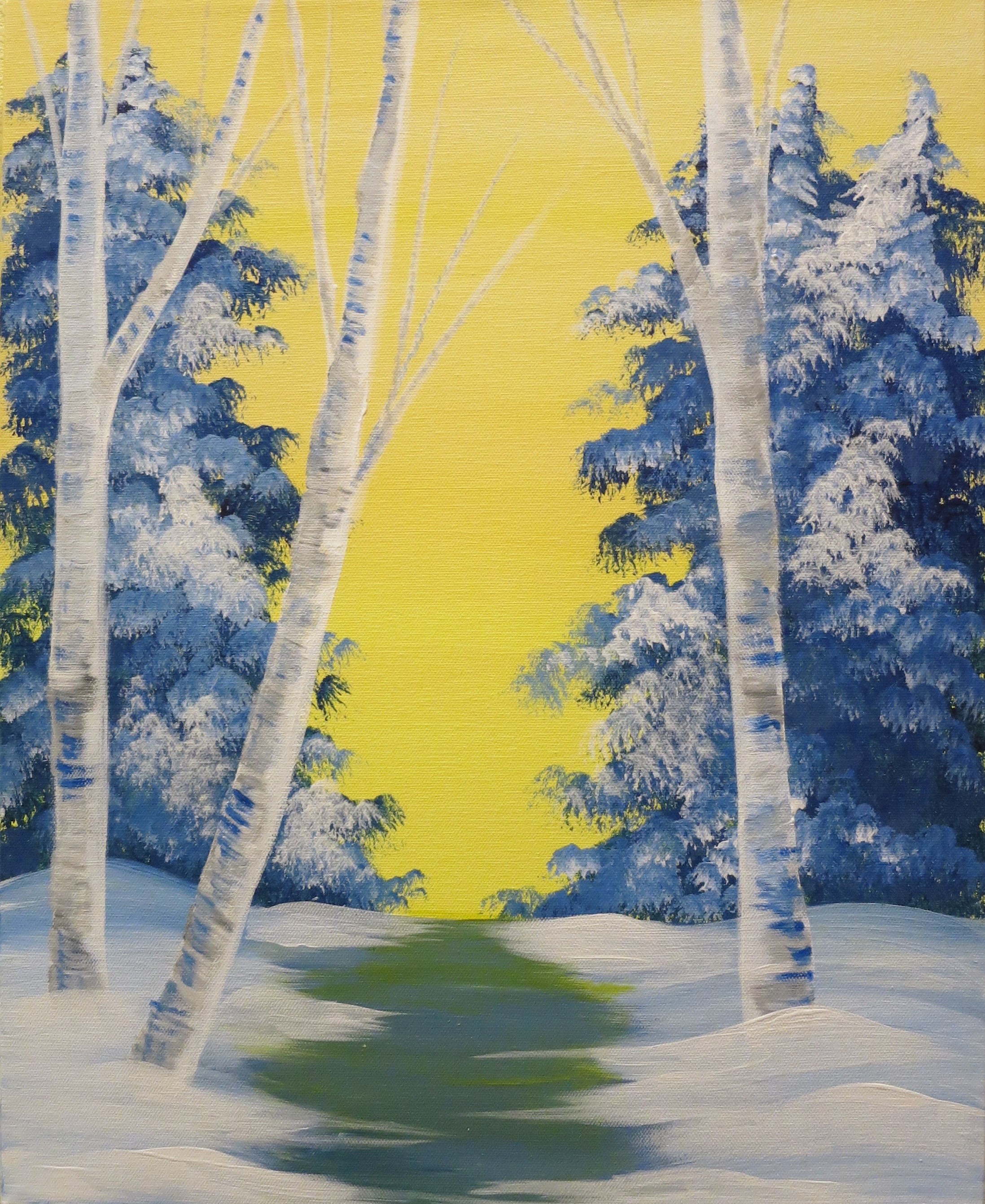 Frosted Sunrise - Pinot's Palette Painting