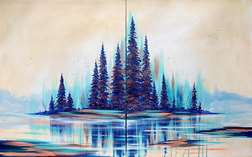 Frosted Watercolor Forest 