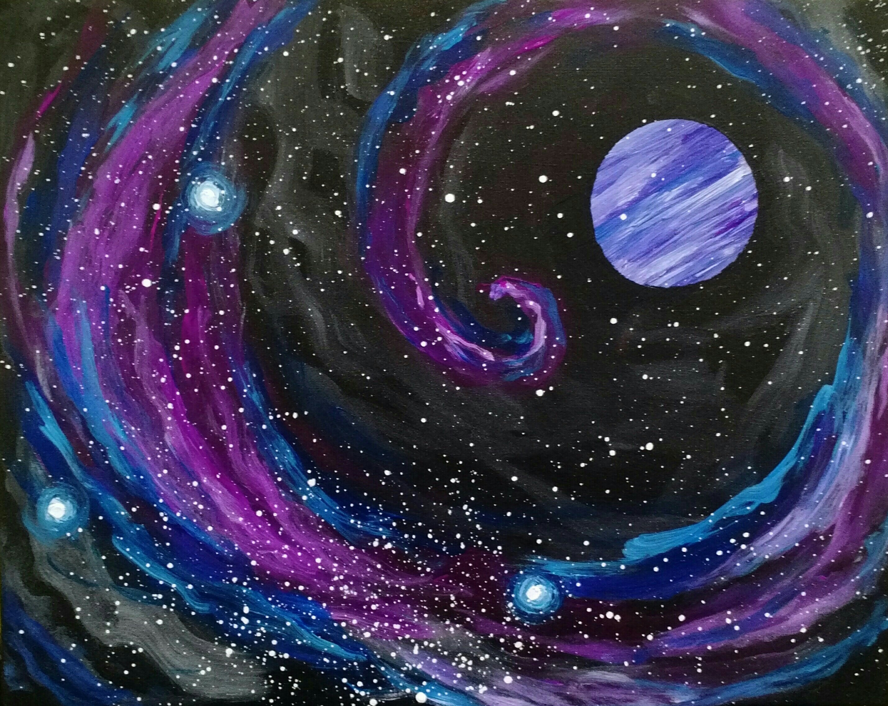 Galactic Swirl Pinot's Palette Painting