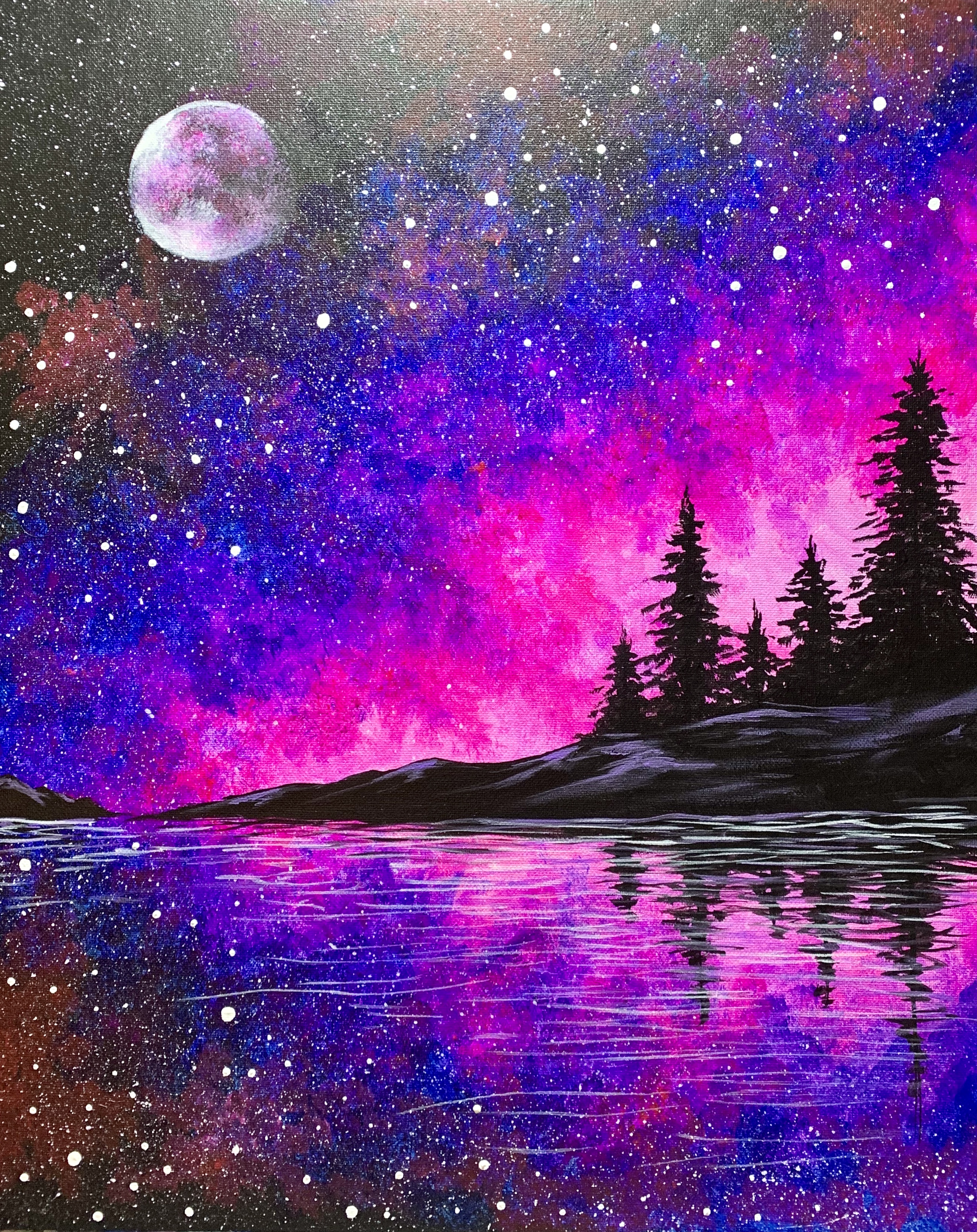 Galaxy Lake Pinot S Palette Painting