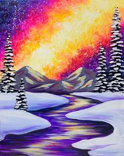 Galaxy Winter River