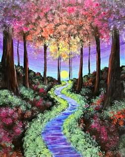 Glowing Fluorescent Forest