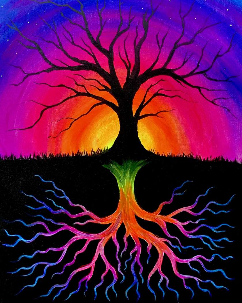 Glowing Roots - Pinot's Palette Painting