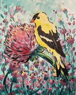 Goldfinch and Thistles