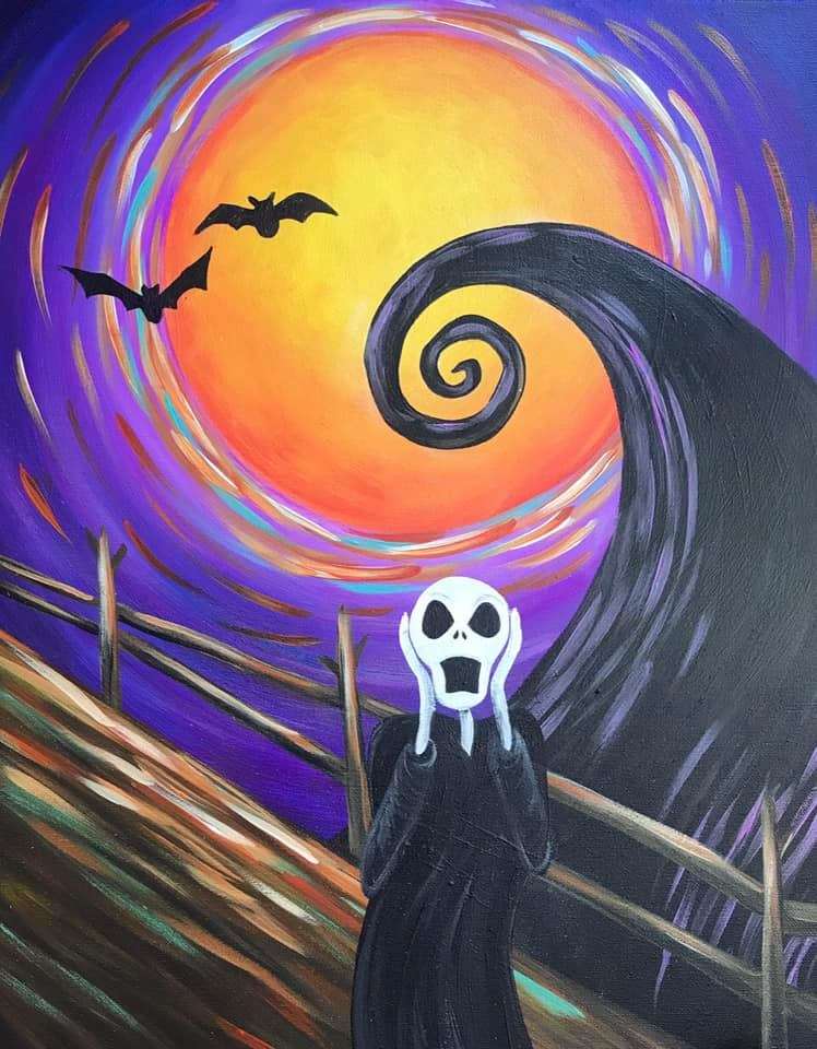 Halloween Scream - Black Light 