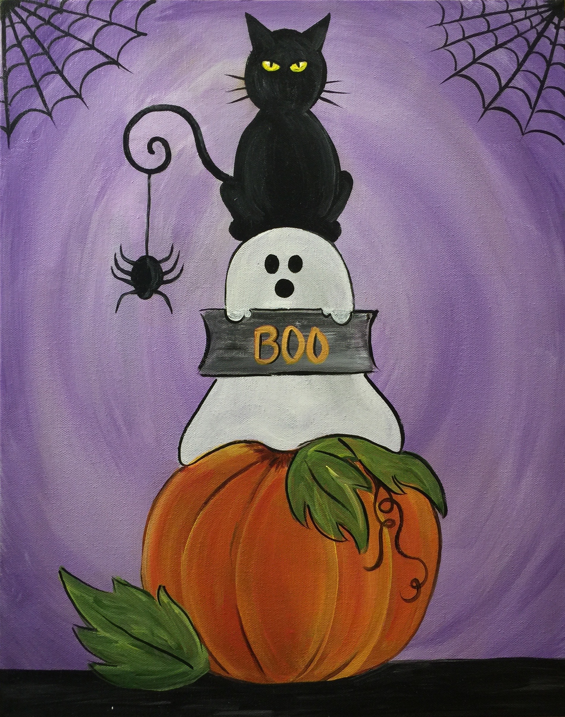 Halloween Spooks Pinot's Palette Painting