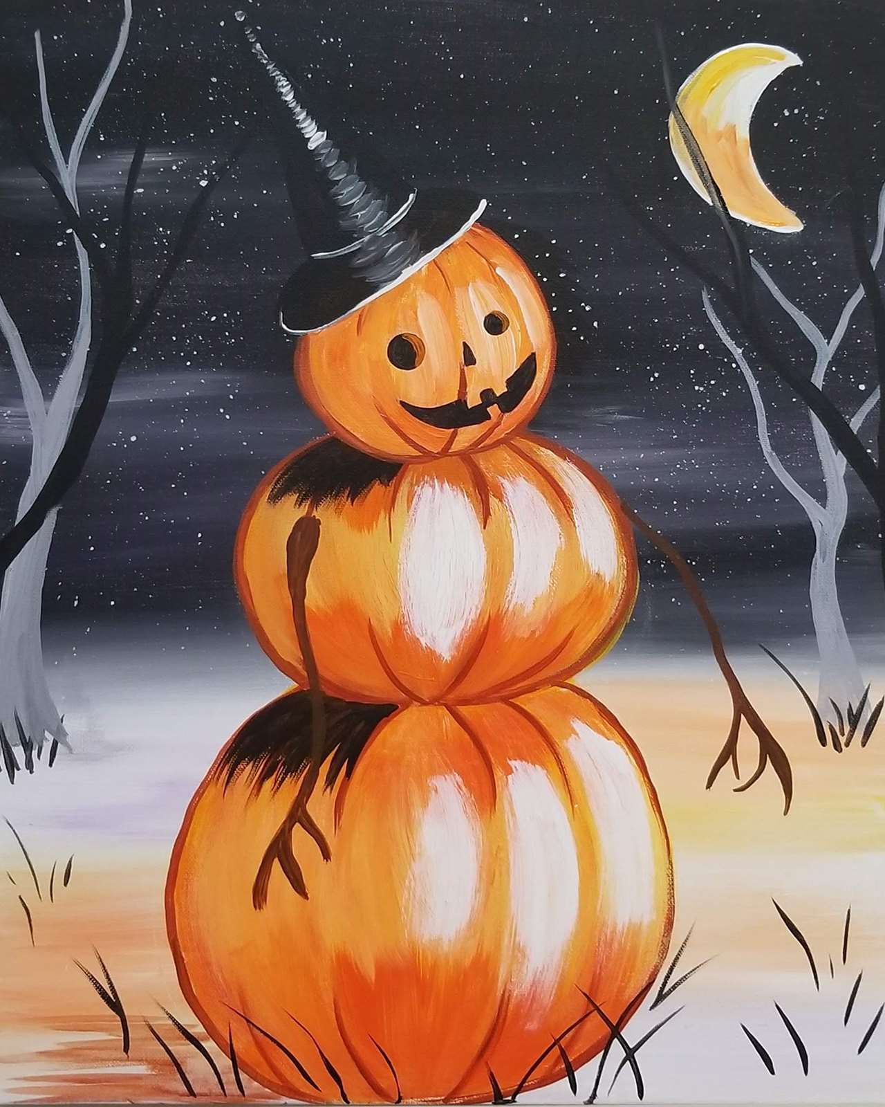 Jack O Lantern Orange Acrylic Paint