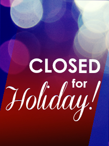 Holiday closed