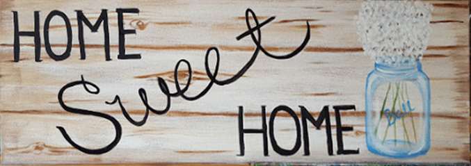 Home Sweet Sign 10x30