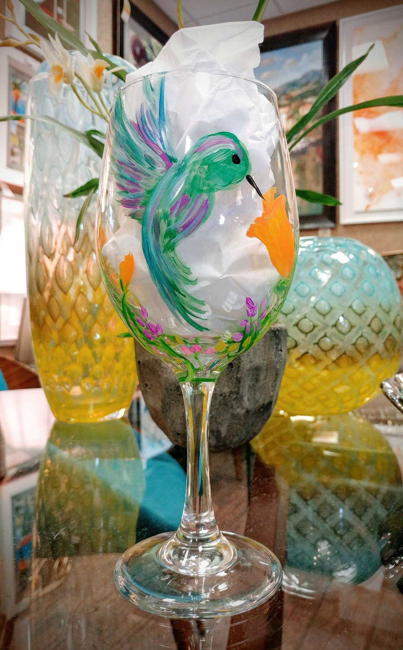 Hummingbird Wine Glass - Wed, Jan 08 7PM at Largo