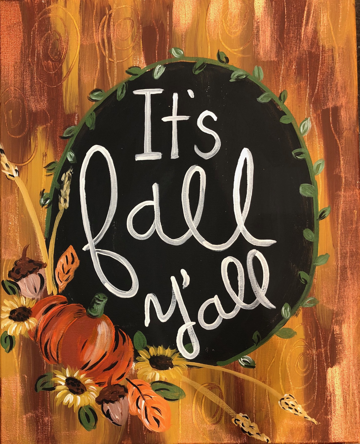 It's Fall Y'all - Pinot's Palette Painting