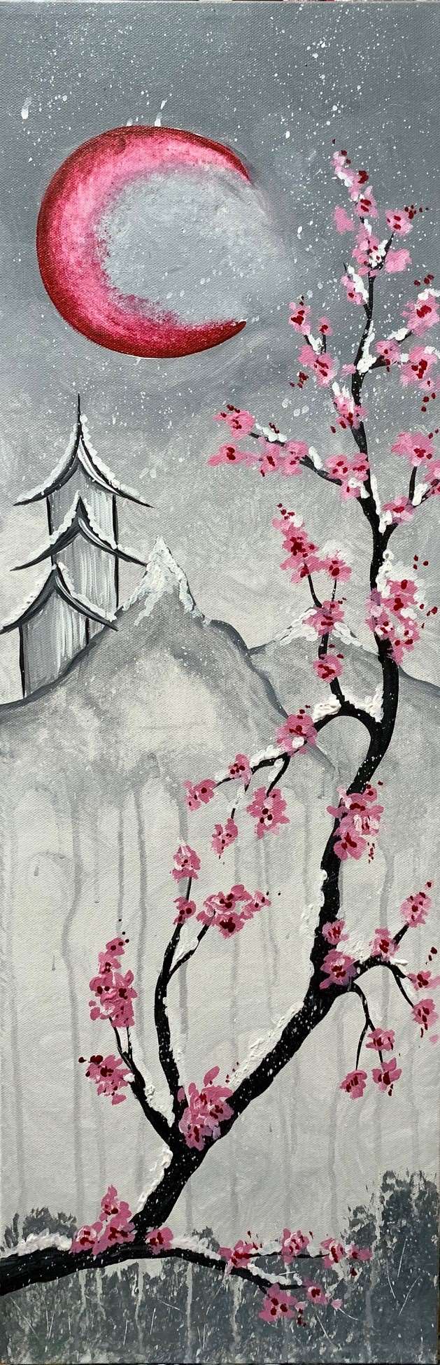 Japanese Crimson Winter Pinot S Palette Painting Japanese Crimson Winter Pinot S Palette Painting