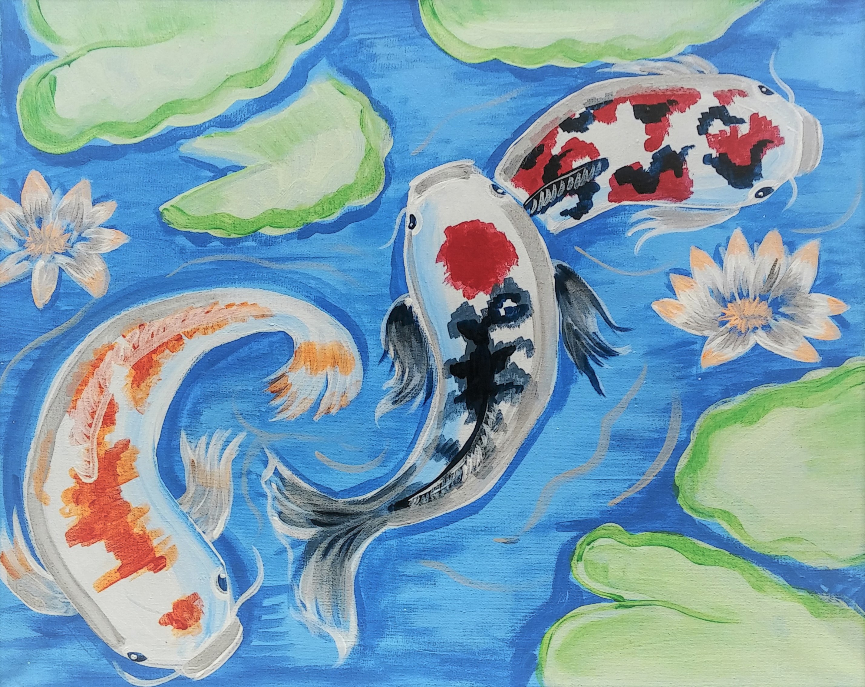 Japanese Water Garden - Pinot's Palette Painting