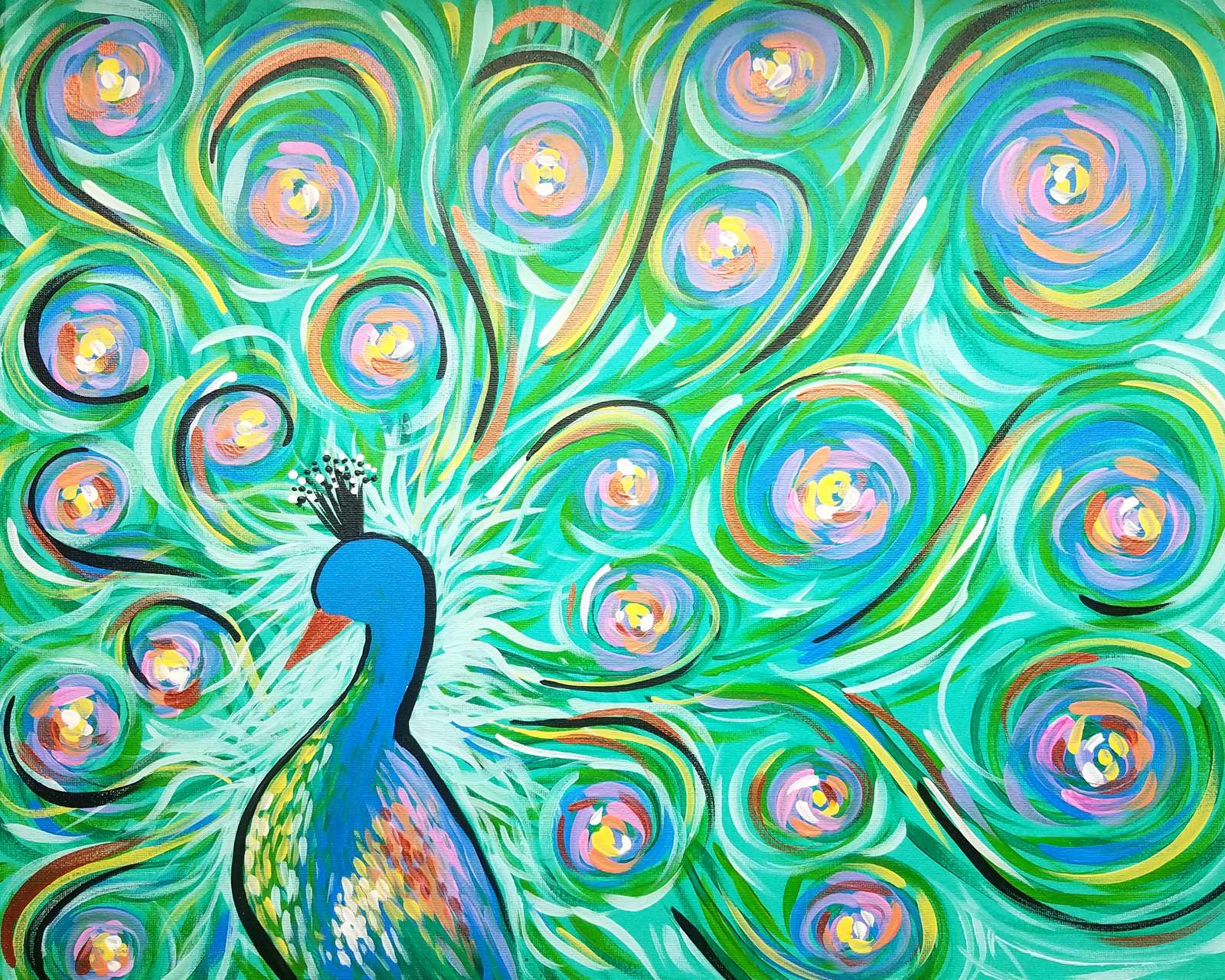 21+ Painting By Numbers Peacock