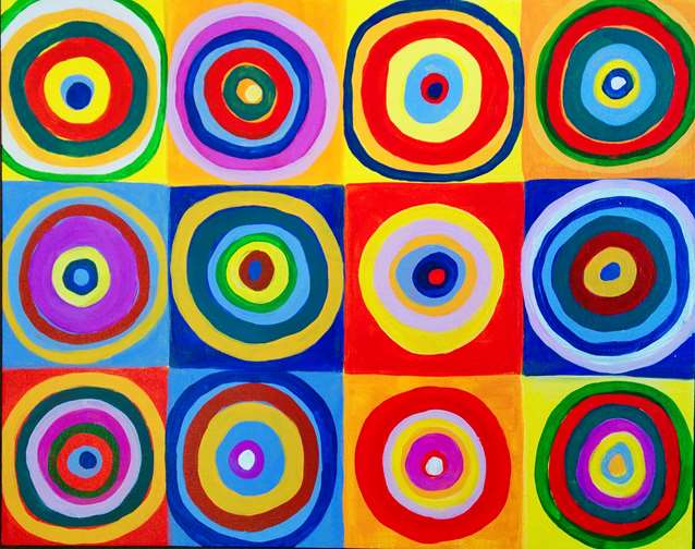 Kandinsky's Circles - Pinot's Palette Painting