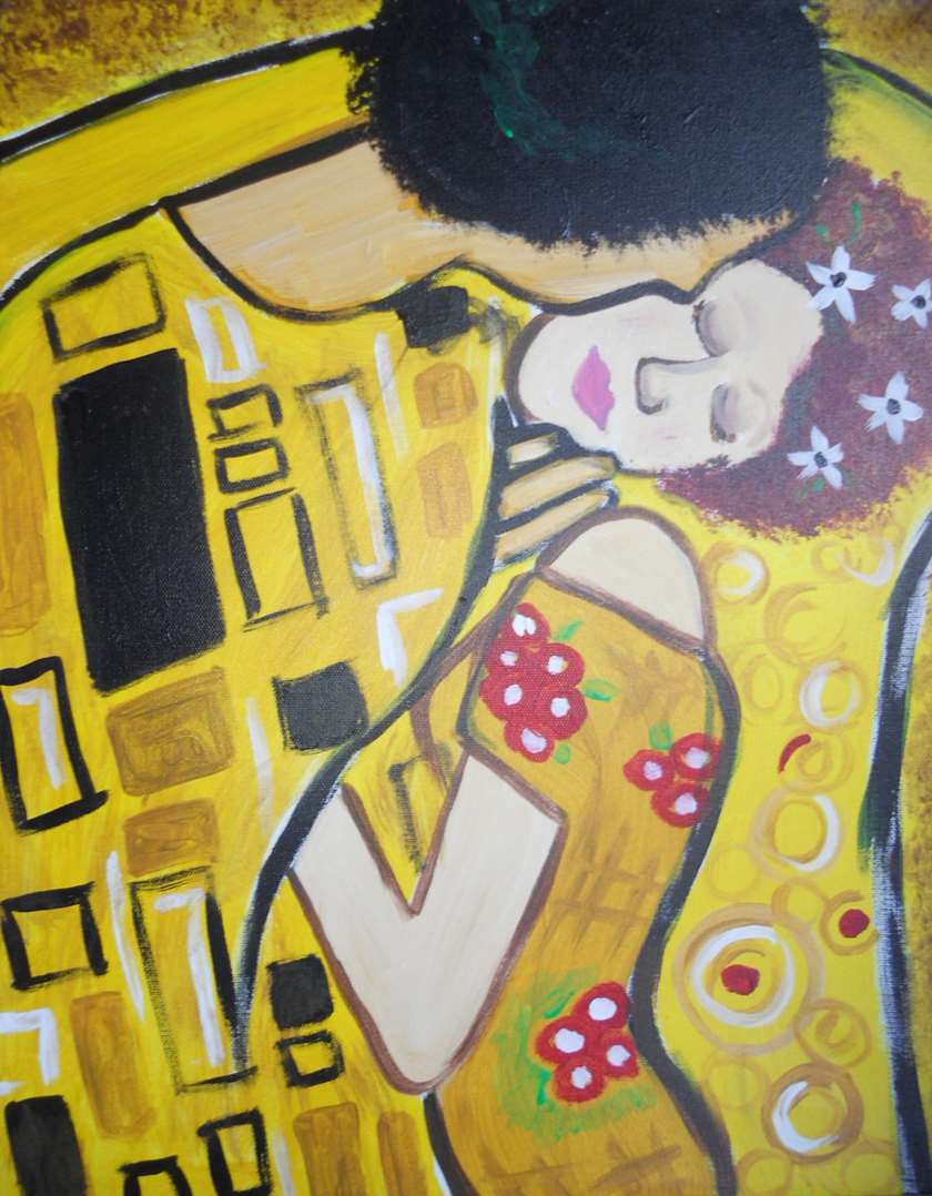 Paint Like the Masters!  Klimt's Kiss