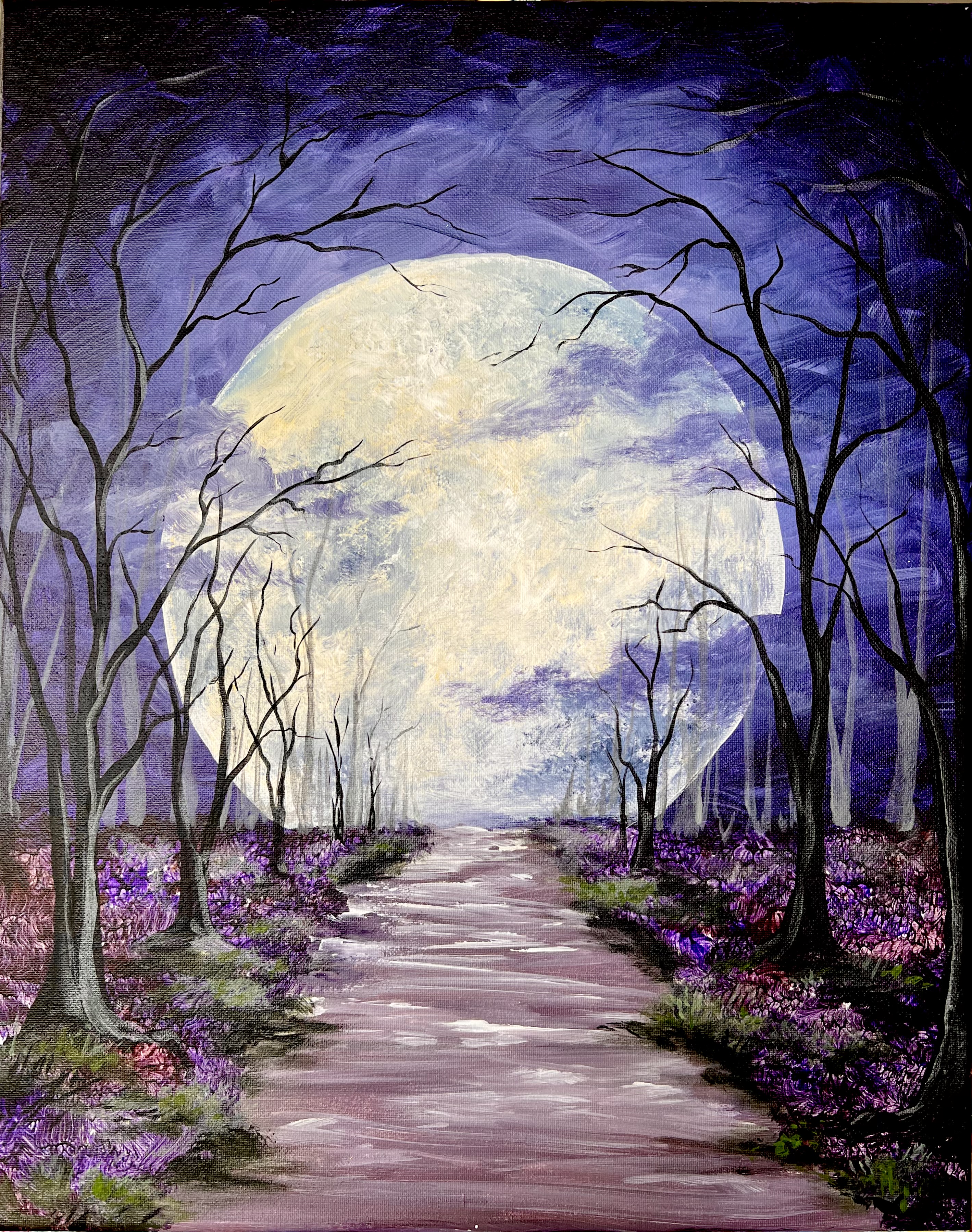 Lavender Moonlight - Pinot's Palette Painting