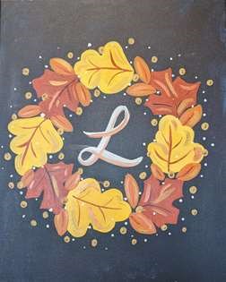 Leaf Wreath Monogram