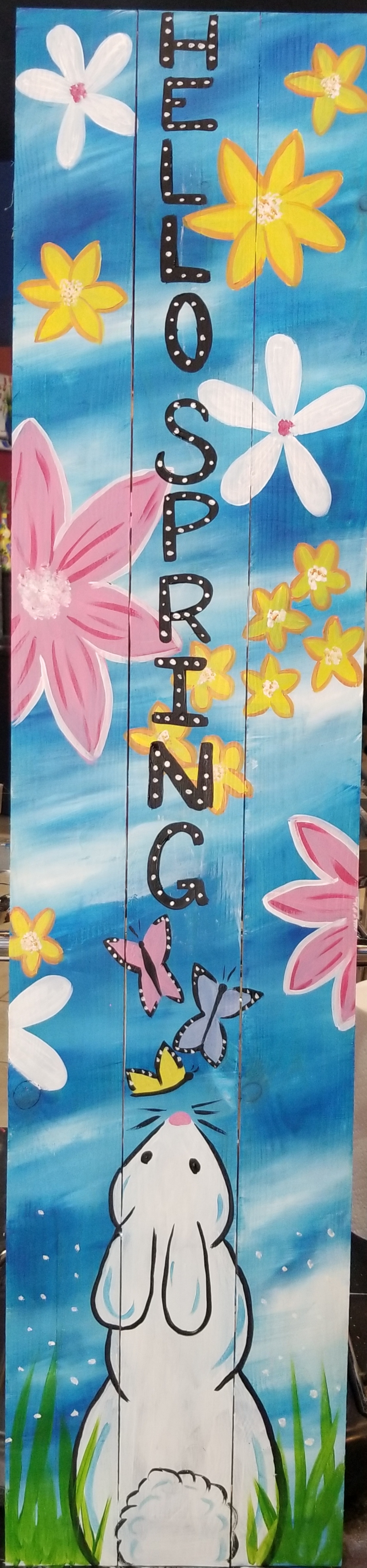 Lean into Spring - Pinot's Palette Painting