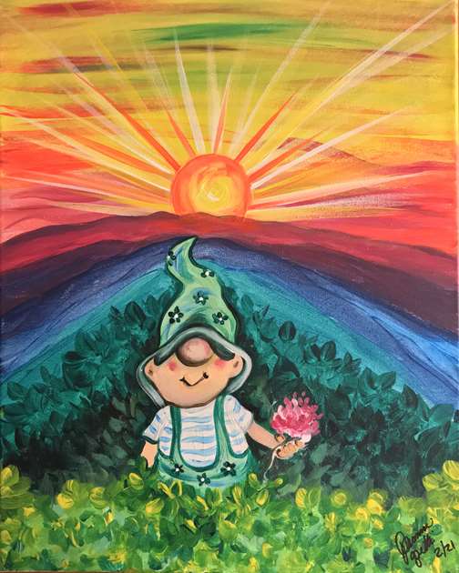 Leprechaun Sunrise on Rainbow Mountain