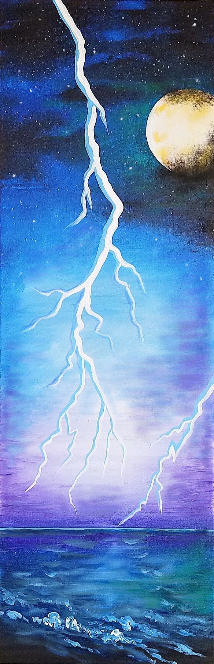 Lightning Bolt Beach - Pinot's Palette Painting