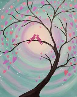 Lilac Lovebirds