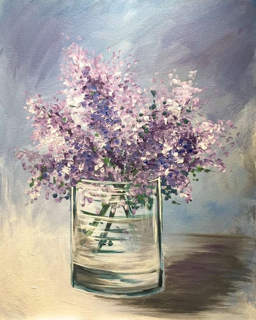 $39 Special In-Studio Event: Lilacs In a Glass
