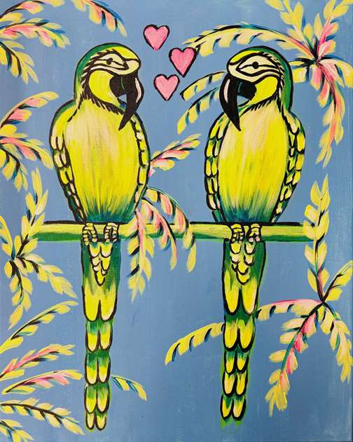 Lovebirds in Paradise