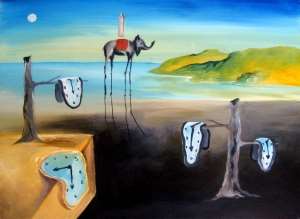 Melting deals clocks painting