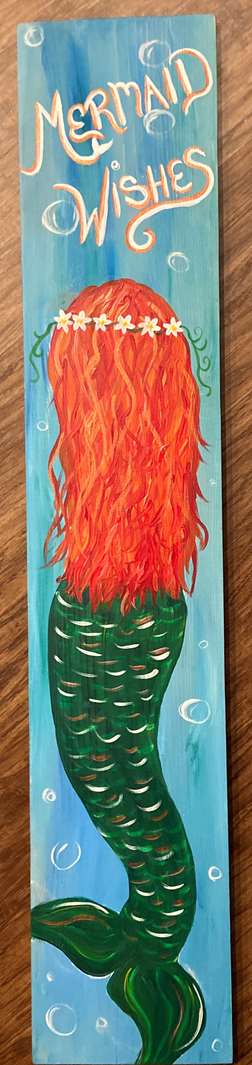 Mermaid Wishes Porch Board