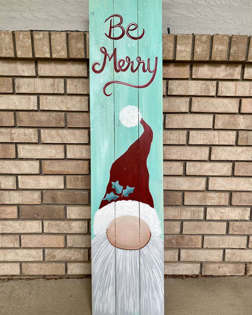 Merry Gnome Porch Leaner Pinot's Palette Painting
