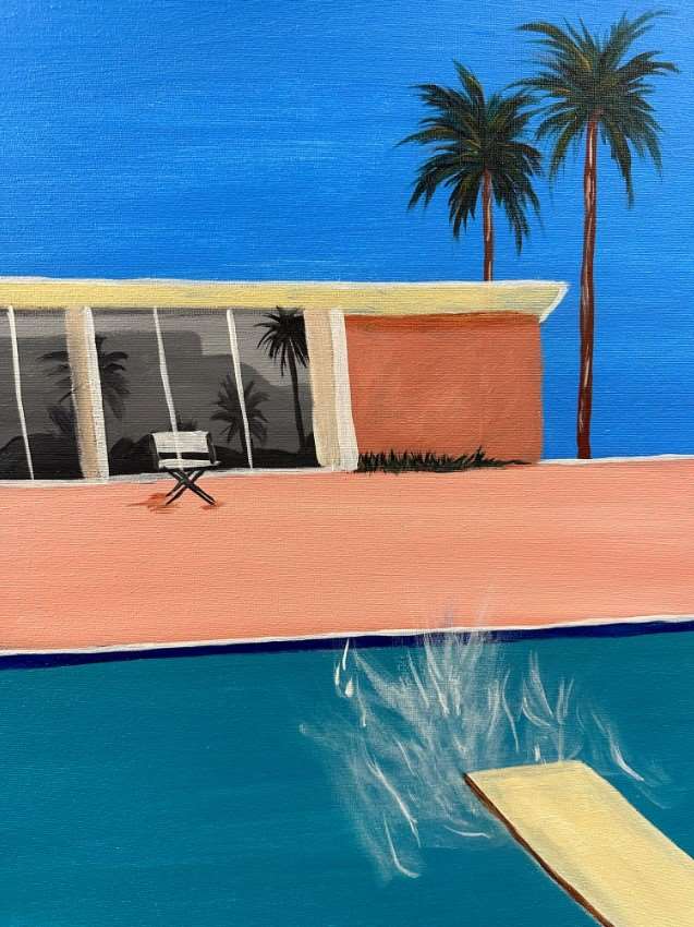 Mid Century Modern Pinot s Palette Painting mid-century-modern-pinot-s-palette-painting