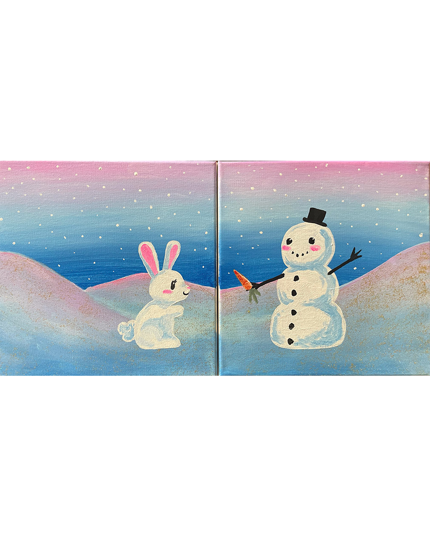 Mini - Bunny and Snowman
