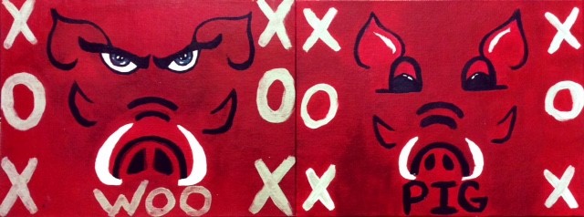 Mini - Hogs In Love! - Pinot's Palette Painting