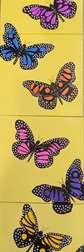 Monarch Butterfly Collaborative Painting 10 x 10 canvases