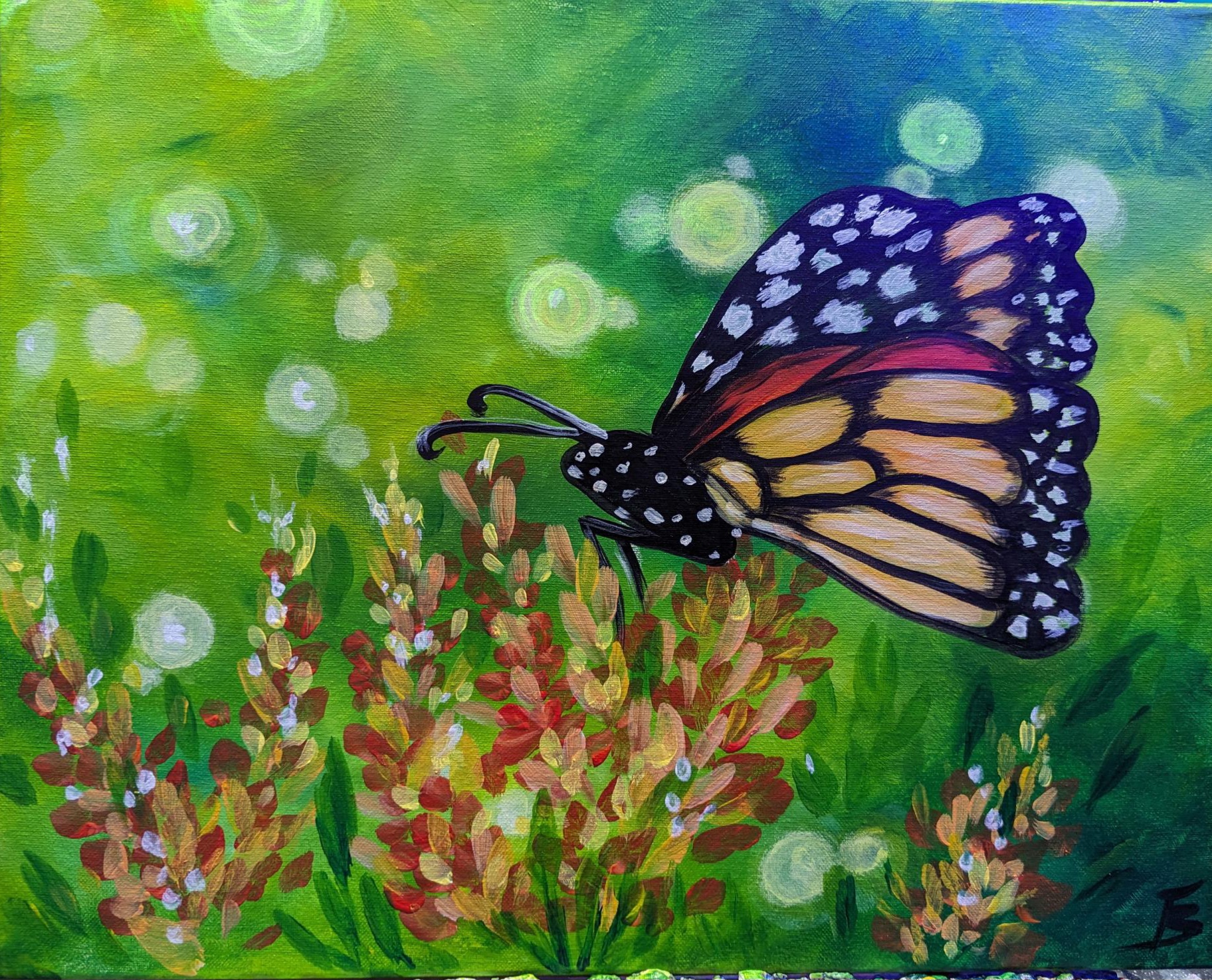 Monarch Meadow - Pinot's Palette Painting