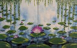 Monet Inspired Lilies Date Night