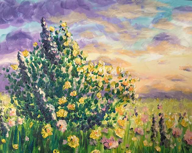 Monet Inspired Wildflowers