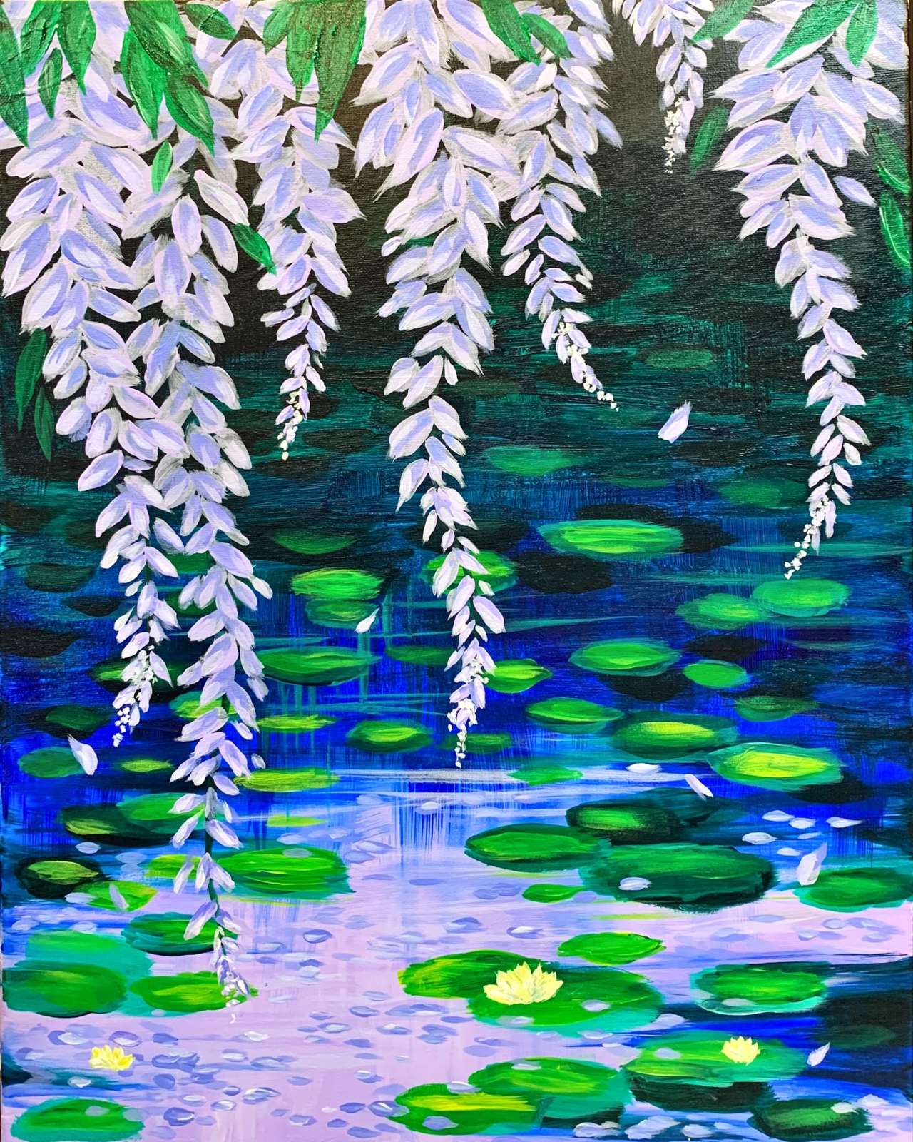 Monet Inspired, Wisteria Over the Pond - Sun, Jun 28 4PM at Elmhurst