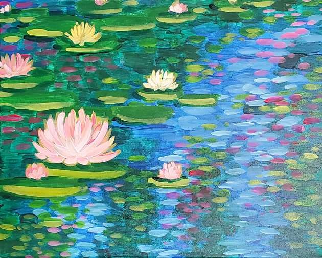 Monet Lilies on the Water